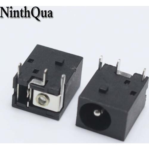 5PCS 6.0*2.0mm DC Power jack Switch Connector 6.0mm*2.0mm 0.5A 30V 3Pin DIP Audio Panel Mounting Socket for TV LCP PC ect
