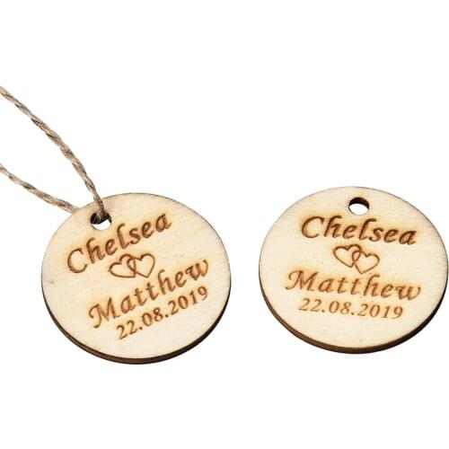 50pcs Personalized Engraved Love Round Circle Wooden Wedding Table Centerpieces Mr&Mrs Name Wood Decor Baby Baptism Logo