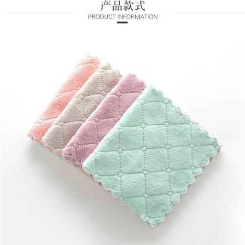 8/20/100pcs Double-sided Scouring Pad Practical Kitchen Accessories Wet and Dry Cleaning Cloth Dishwashing Tool kitchen towel