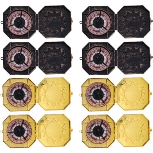 8pcs Plastic Nautical Compass Pirate Captain Costume Toy Halloween Party Cosplay Prop Costume Decoration