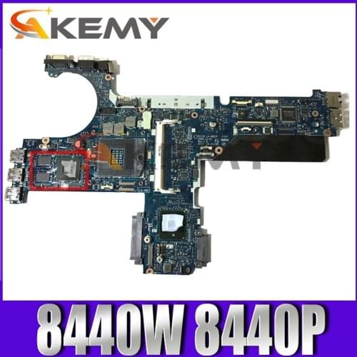AKemy Laptop Motherboard For HP Elitebook 8440W 8440P Mainboard 594026-001 KCL00 LA-4901P N10M-NS-S-B1 QM57 DDR3