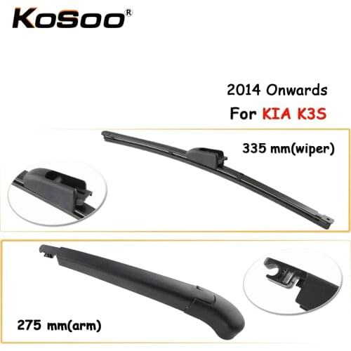 KOSOO Auto Rear Car Wiper Blade For KIA K3S,335 mm 2014 Onwards Rear Window Windshield Wiper Blades Arm,Car Accessories Styling