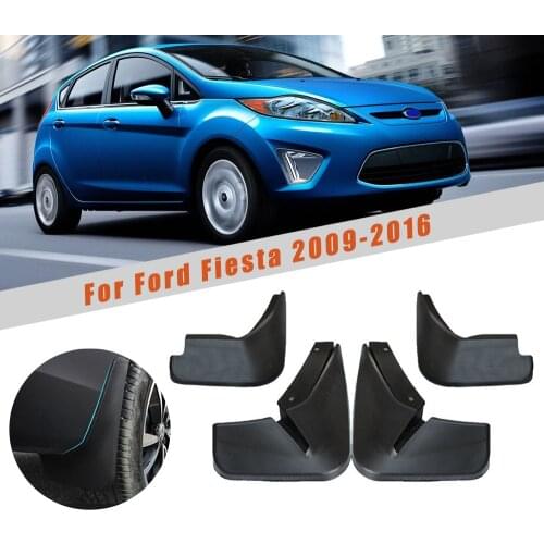 Car Mud Guards For Ford Fiesta Hatchback 2009-2014 2015 2016 Splash Guards Over Fender Kit Car Styling Fender Accessories 4Pcs