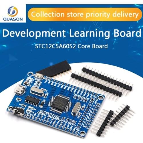 STC12 Core Board STC12C5A60S2 51 Single-Chip Minimum System Development Learning Board/Dual Serial Port Part kit