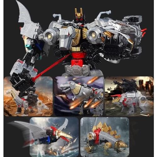 BMB Transformation Dinoking Volcanicus Grimlock Slag Sludge Snarl Swoop slash Dinobots 5IN1 Alloy Action Figure Robot Toys