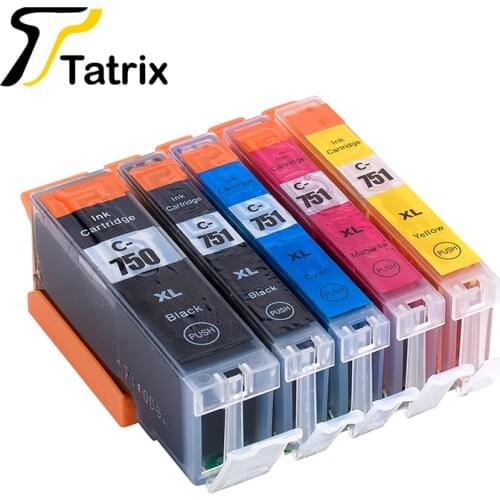Tatrix For Canon PGI750 751 PGI-750 CLI-751 Ink Cartridge For Canon IP7270 MG5470 MX727 MX927 MG5470 MG5570 MG5670 MG6470 IX6770