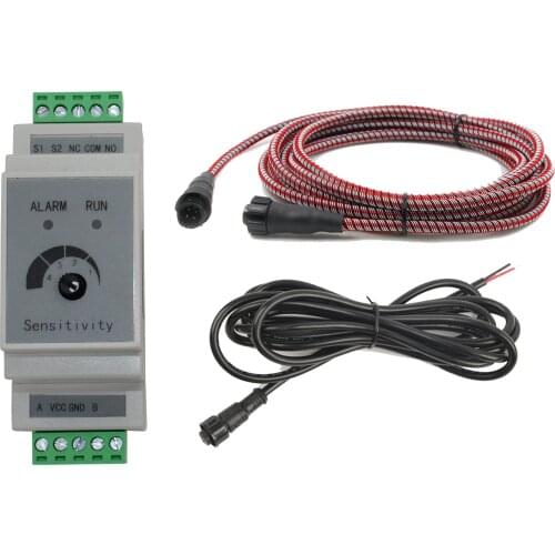 35mm Din gasoline petrol Diesel Leakage Detector with sensor wire switch output Flooding leaking alarm device relay output