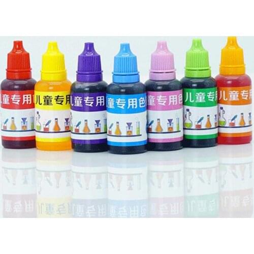 8Pcs Childrens Scientific Experimental Pigments Harmless Food Grade Bright Color Boy Girl DIY Painting Pigment Toys Gifts