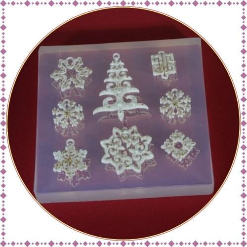 Pattern Liquid silicone mold DIY resin jewelry pendant necklace pendant lanugo mold resin molds for jewelry