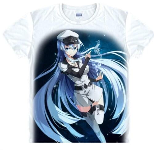 Akame ga Kill T-shirts kawaii Japanese Anime t-shirt Manga Shirt Cute Cartoon Comic Esdeath Cosplay shirts 40779575059 tee 220