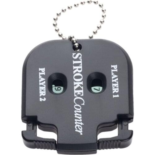Golf Shot Count Stroke Putt Score Counter Compteur Two Digits Scoring Keeper With Key Chain Golf Training Aids Golf Accessories