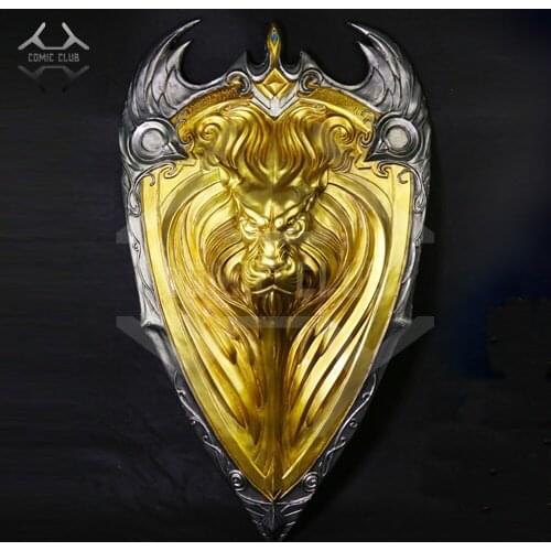 COMIC CLUB metal made HCMY 100cm lion shield wall 1:1 for Collection