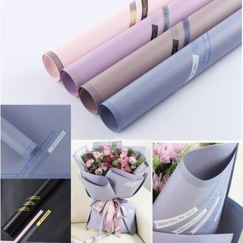 Korean Waterproof Flower Wrapping Paper Christmas Flowers Gifts Packing Flower Bouquet Packing Wedding Decor Printing
