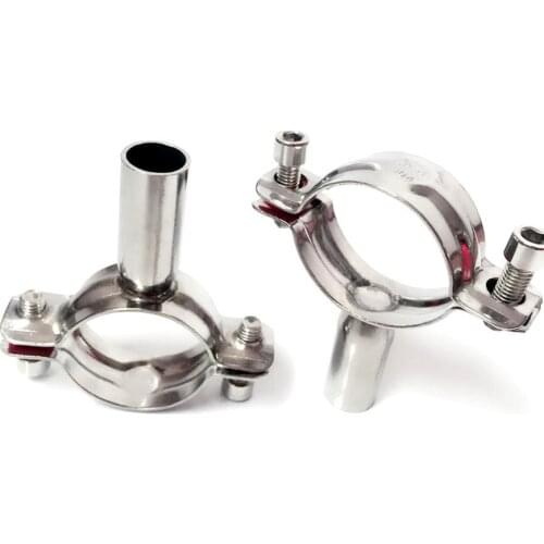 3" 76mm Pipe Hanger Bracket Clamp Support Clip 304 Stainless Steel For Beer Brewing