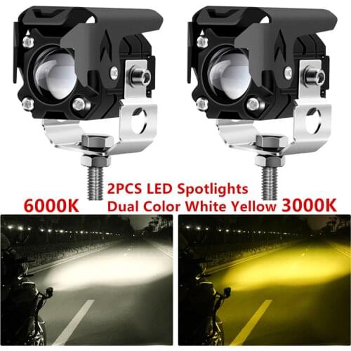 2PCS 12D 120W Led Motocycle Headlight 6000K 3000K LED Work Light Fog Lamp 12000LM for Moto Scooters ATV Car Truck SUV 12V 24V
