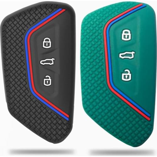 2021 New Key Cover Case for Seat Leon Mk4 Smart Keychian for Skoda A8 Octavia MK8 2020 for VW Volkswagen Golf 8 Car Accessories