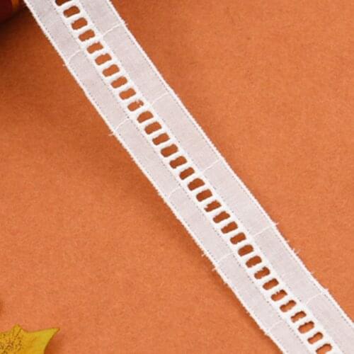 NEW ARRIVAL IN STOCK 5yards/lot,23mm floral white cotton lace trimming tape hair bow DIY crafting garment accessory