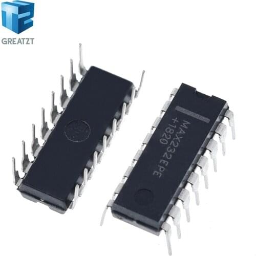 New original 10PCS MAX232EPE DIP MAX232 RS232 Transceiver Drivers/Receivers