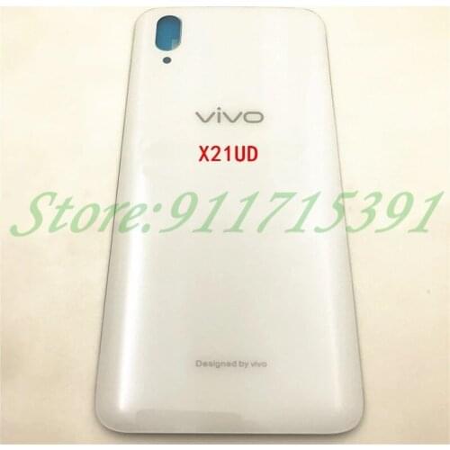New For Vivo X21 / X21 UD Glass Battery Back Cover Rear Cover Housing Door With Adhesive Sticker Repair parts