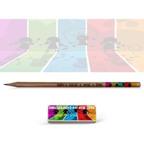 Personalized Pencil and Eraser