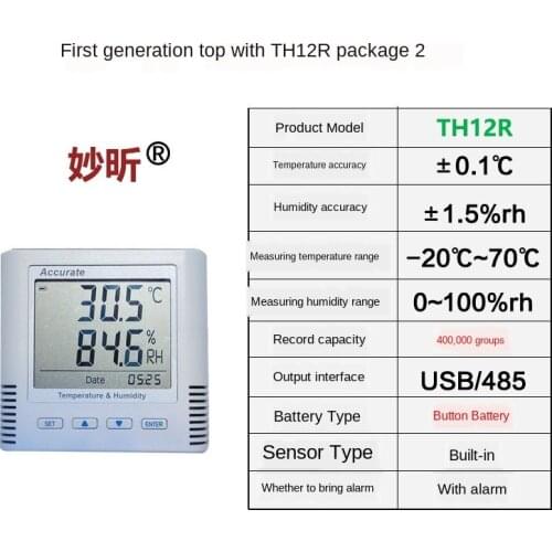 Industrial temperature and humidity recorder, pharmacy laboratory automatic warehouse