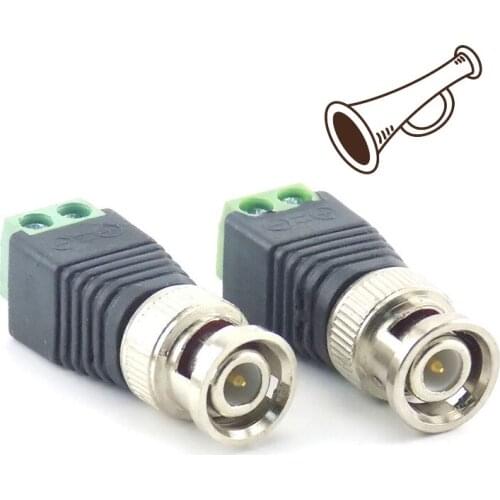 20pcs/lot DC Male Elbow Adapter DC Power Plug BNC Connector For CCTV IP Camera Power Supply Surveillance Accessories