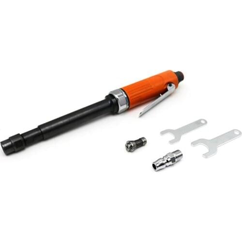 Extended Air Die Grinder with 6mm 3mm Chucks, 290mm, 1/4'' Thread, 3/8'' Hose, 25000rpm, Air Straight Die Grinder for Wood, Tire