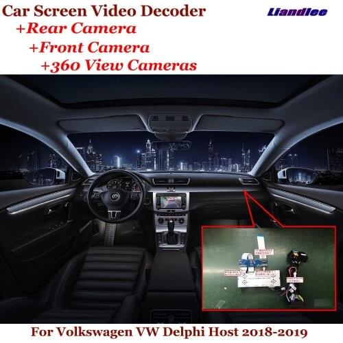 DVR Reverse Image Decoder Rearview Front 360 Camera For Volkswagen VW Delphi Host 2018-2019 Car Single Knob On The Left