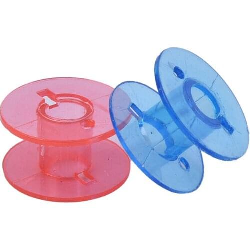 25Pcs Clear Sewing Machine Bobbins Spools Empty Bobbins Spools Plastic Storage Box For Home Sewing Accessories Tools