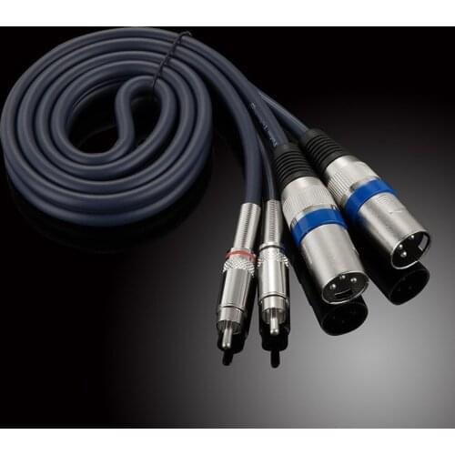 Audio Cable 2 RCA Male to 2 XLR 3 Pin Male Female Cannon Amplifier Mixing Plug AV Cable Dual 3pin XLR to Dual RCA Cable