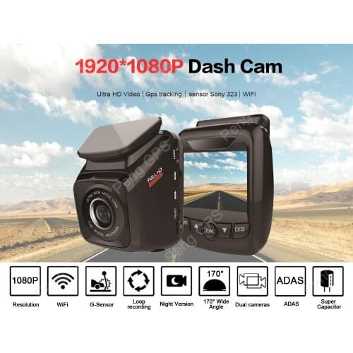 ADAS Mini Car DVR Camera HD1080P Auto Digital Video Recorder Dash Cam automatic cam DVR G-Sensor Night vision camera Dual Lens