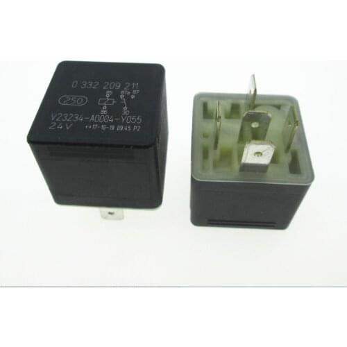 HOT NEW AUTO CAR 24V relay 0332 209 211 V232324-A0004-Y055 0332209211 V232324A0004Y055 24V 24VDC DC24V 5PIN