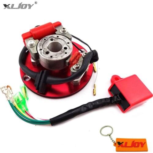 Red Racing Magneto Stator Rotor Ignition CDI Box Kit For 110cc 125cc 140cc Engine Chinese Lifan YX Pit Dirt Bike Motorcycle