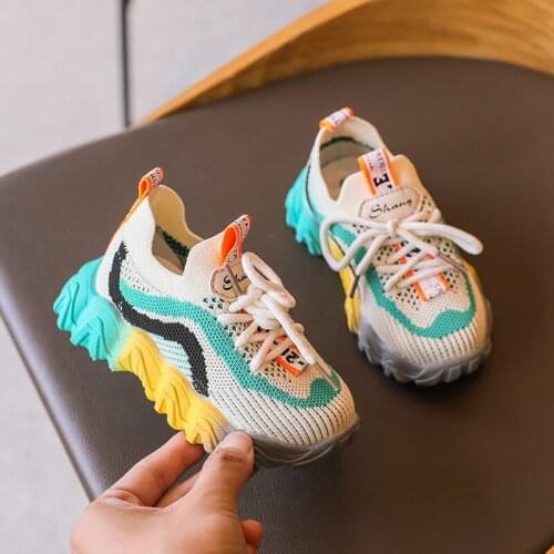 New Mesh Kids Sneakers Lightweight Children Shoes Casual Breathable Boys Shoes Non-slip Girls Sneakers Zapatillas DF401200