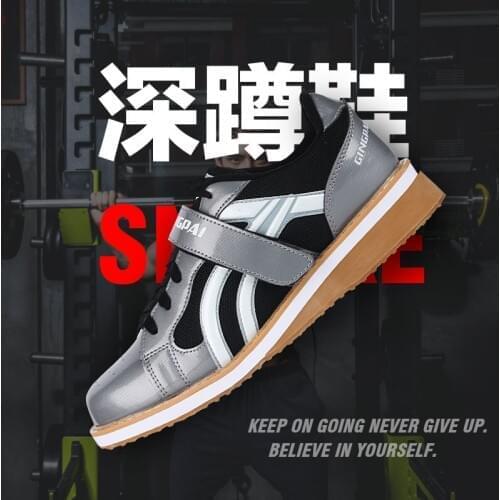 Sneakers For Men Professional Weightlifting Shoe Squat Training Leather Slip Resistant Weight Lifting Shoes Sporty Man Sneakers
