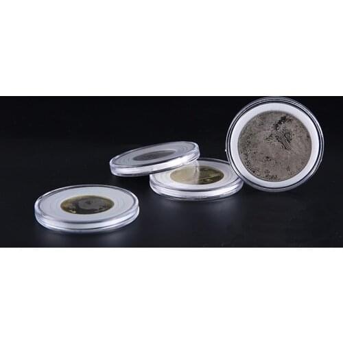LOT X 1 PCS Coins Capsule Holder Coin Protection Case Fit For Diameter 16mm 21mm 26mm 31mm 36mm Round with black sponge