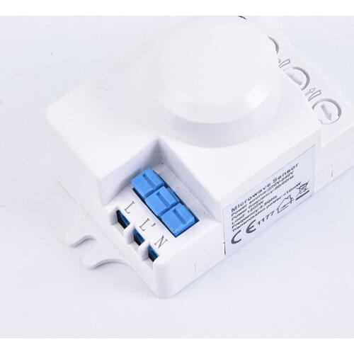 Microwave Sensor Switch 5.8ghz HF 220V LED Oven System 360 Degree Radar Motion Body Sensor Light Switch Body Motion Detector