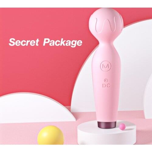 Small Microphone Magic Wand Vibrator USB Charge AV Stick Female G Spot Massager Clitoris Stimulator Adult Sex Toys for Women