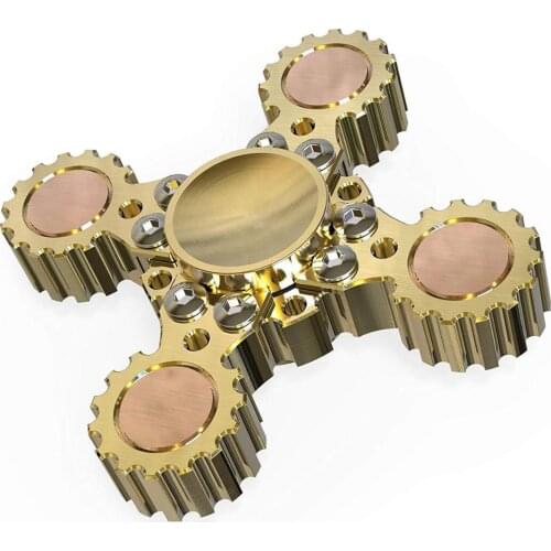 Fidget Kinetic Spinner Removable Toy Gear Turbine Hand Spinners Finger tip Gyro Xmas Gift Children Adult Stress Relief Toys