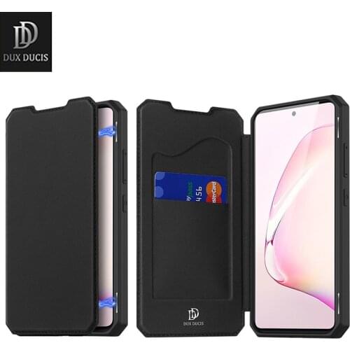 Original Dux Ducis Pu Leather Case For For Samsung Note10 Lite A81 Coque Luxury Thin Flip Cover Wallet Phone Cases S10 Lite A91