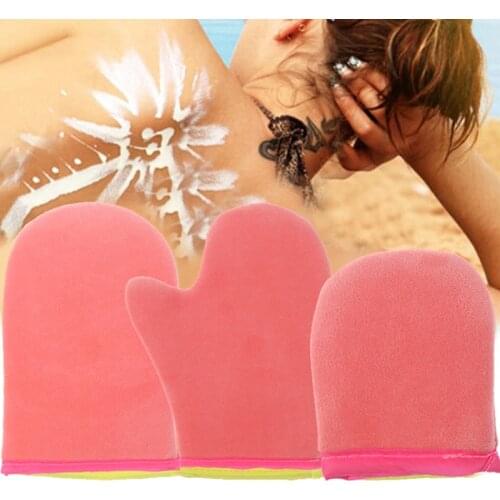 Body Cleaning Glove Self Tanner Reusable Body Self Tan Applicator Tanning Gloves Cream Lotion Mousse Makeup Gloves