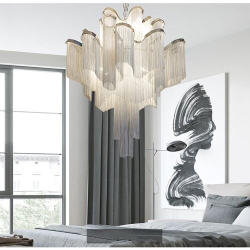 Nordic Personality Pendant Lights Chain Tassel Lamp Home Decoration Bedroom Living Room Led Pendant Light Luxury Indoor Lighting