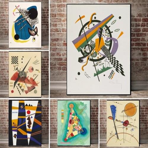 Abstract Wassily Kandinsky Geometric Artwork Posters and prints Canvas Art Paintings Posters and Prints Wall Pictures Home Decor