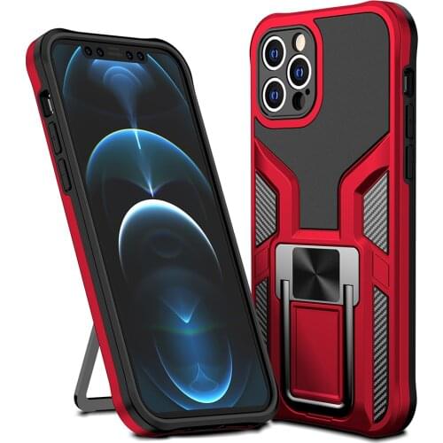 Shockproof Armor Phone Case for IPhone 11 12 Pro Max Stand Holder Protective Cover for IPhone X XR XS Max 7 8 Plus Coque Shell