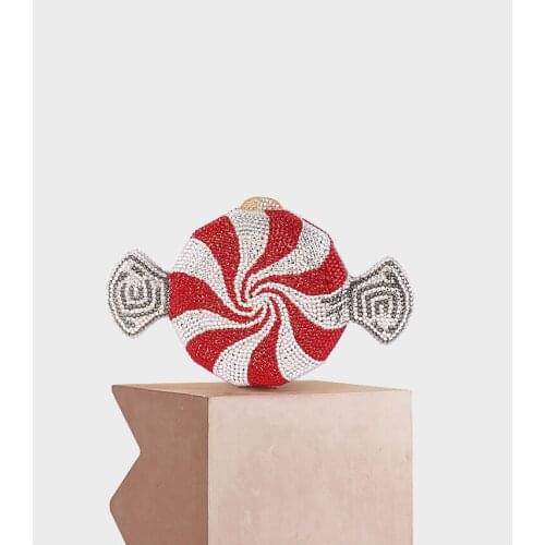 Luxury Multicolor Crystal Clutch Bag Evening Purse Diamond Black Gemstone Party Purses Handbags Female Phone shoulder Bag gift