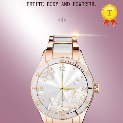 Luxury metal Smart Watch Elegant Lady bluetooth call Smartwatch Dial Women girl Safety Period Blood Pressure Oxygen smart band