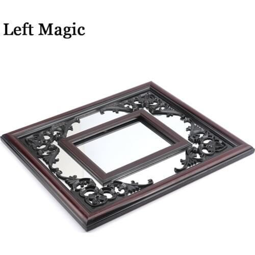 Silk Scarves Through Mirror Magic Tricks Mirror Magic Props Gimmick Illusions Professional Magician Accessories Mystory Joke