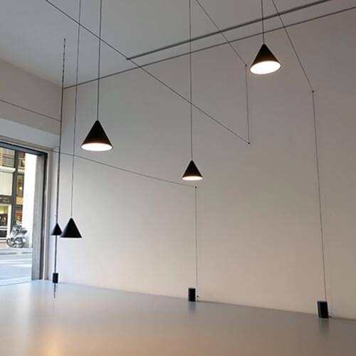 Nordic DIY Design Hanging Lamp Long Line Pendant Lights Wires Adjsutable Lustres Home Decor Hanglamp Light Fixtures