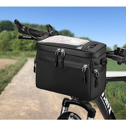 Bicycle Bag Handlebar Bike Bag Cycling Bike Front Tube Bag Bike Pannier Shoulder Bag Carrier Pouch Bike Accessory