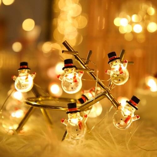 Santa Claus Christmas Tree LED Light String Merry Christmas Decor for Home 2021 Christmas Ornaments Xmas Gifts New Year Navidad